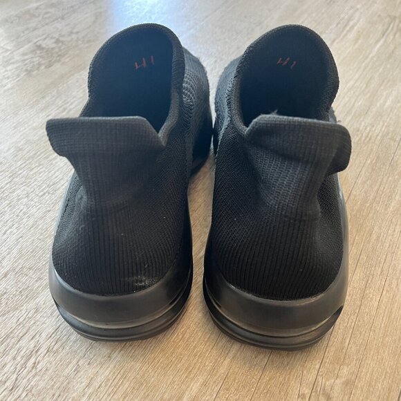 Unisex Black Slip On Work Shoes - W10 / M8 - Picture 5 of 9